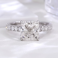 Bague de mariage en or 14 carats géométrique sertie de diamants Moissanite couleur D, style Instagram, luxueuse et tendance, pour femme européenne et américaine