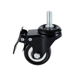 Oferta del proveedor, paquete de 4 <span class=keywords><strong>ruedas</strong></span> giratorias de vástago de rosca de poliuretano de 1,5 pulgadas que no dejan marcas para <span class=keywords><strong>muebles</strong></span> con <span class=keywords><strong>ruedas</strong></span> - Product Image 3