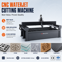 Machine de découpe à jet d'eau CNC 5 axes pour fibre de carbone avec certifications CE et ISO