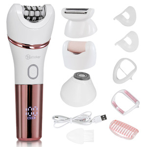 Rasoir électrique 4 en 1 Hatteker pour femmes, épilation du corps, rasoir électrique pour le visage, le nez, les jambes - Product Image 1
