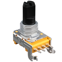 Échantillon gratuit RA1151 Potentiomètre continu à 360 degrés Potentiomètre rotatif à 3 broches B50k Potentiomètre rotatif double Potentiomètre à 5 broches