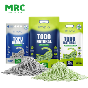 Areia para Gatos Premium de Tofu em Formato de Tira, Biodegradável, Baixa Dispersão, Aglomeração Rápida, Controle de Odores, Descartável na Sanita, Areia Vegetal para Gatos 5L - Product Image 3