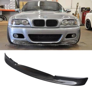 2001+ for BMW E46 M3 CSL Carbon Fiber Front Bumper Lip with Chin Lip Spoiler Rocker Winglet <b>Splitter</b> Flap New Condition - Product Image 3