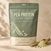 Bubuk Isolat Protein Kacang Polong Nabati Tanpa Rasa Non GMO Bebas Gluten Meningkatkan Imunitas 2.26kg Grosir OEM ODM Halal