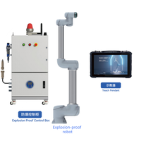 Robot collaboratif intelligent OEM antidéflagrant avec PLC et moteur, charge utile de 25 kg, portée de 1800 mm, précision de 0,05 mm, pour l'industrie pétrochimique