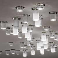Lustres suspendus LED de style nordique, personnalisables, en verre cristal, pour la décoration du salon ou du restaurant