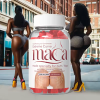 Gummies d'amélioration des fessiers à faible MOQ, à base d'extraits naturels végétaliens de Maca, avec effet raffermissant et liftant