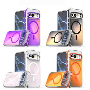 Gradient Laser chống sốc từ trường hợp điện thoại cho <span class=keywords><strong>Google</strong></span> <span class=keywords><strong>Pixel</strong></span> 10 9 Pro <span class=keywords><strong>XL</strong></span> 10pro 9pro 5g phí không dây Bìa - Product Image 2