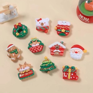 Imanes Decorativos Navideños para Refrigerador, Juego de 10 Piezas, Pegatinas Multifuncionales para Pizarra Blanca, Ideas de Regalo para Manualidades - Product Image 3