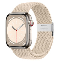 Nouveau bracelet de montre avec fermeture à pression réglable, bracelet de montre en nylon tressé compatible avec la montre 11 Chine