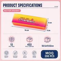 Vente en gros de jouets squishy arc-en-ciel de 14 cm, assortiment de barres de collation en mousse PU à rebond lent, anti-stress pour enfants et adultes, en vrac, OEM JK JK0103