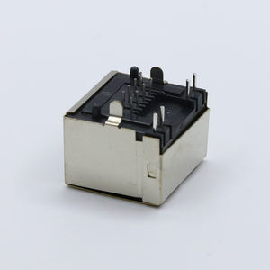 JISJACK 8 puertos Dual <span class=keywords><strong>RJ45</strong></span> Conector hembra Vertical <span class=keywords><strong>RJ45</strong></span> Jack para conectividad Ethernet - Product Image 3