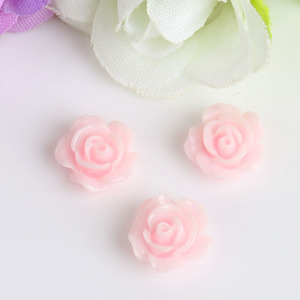 Fournitures d'artisanat en résine rose multicolore pour bijoux DIY, nail art et accessoires pour cheveux - Product Image 3