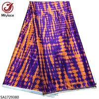 Nouveau tissu satiné imprimé numérique Ankara en wax africain
