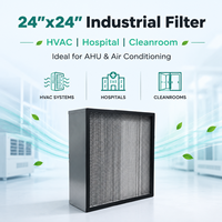 Filtre HEPA H13 H14 24'' x 24'' neuf, efficacité 99,99 %, pour systèmes HVAC, salles blanches hospitalières, unités de traitement d'air (UTA) et l'industrie de la climatisation