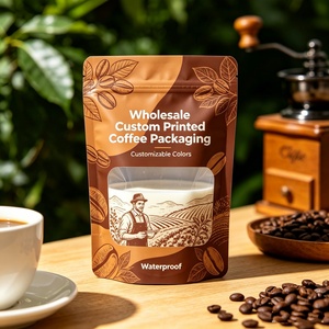 Venta Directa de Fábrica BSCI, Bolsas de Café de Alta Calidad con Válvula y Cierre, Reutilizables, a Prueba de Humedad, para Envasado de Granos de Café - Product Image 1