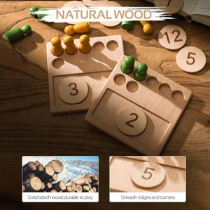 Nuevos juguetes de madera para contar en matemáticas para jardín de infantes, juguetes de rompecabezas para educación temprana preescolar, venta al por mayor - Product Image 4