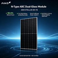 Panneaux solaires Aiko haute puissance, double vitrage, 765W 770W 775W 780W 785W 795W 800W, bifaciaux, type N, monocristallins ABC