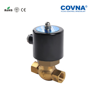 Vanne solénoïde électrique COVNA DN20 3/4 pouce, vanne solénoïde à air 2 voies 24 V CA normalement fermée en laiton pour irrigation - Product Image 3