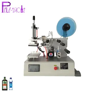 Semi-Automatic Square / Flat Bottle / Jars Single Side or Double Sides Adhesive Sticker Labeling Machine / Equipment / Labeler