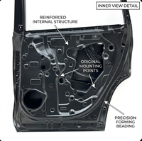 Panneaux de porte arrière gauche et droit neufs pour Toyota Highlander 2021, pièces automobiles