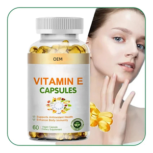 Capsules de Vitamine E OEM, Huile de Vitamine E, Capsules de Vitamine E en Gel Doux, Soins de la Peau, Capsules Blanchissantes, Complément Alimentaire, Marque Privée, 400 UI Vitamine E en Gel Doux - Product Image 1