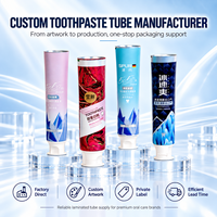 Tube de dentifrice laminé en aluminium et plastique de 50 ml, emballage personnalisé pour soins bucco-dentaires imprimé UV