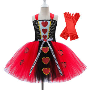 Disfraz <span class=keywords><strong>de</strong></span> Princesa <span class=keywords><strong>Reina</strong></span> <span class=keywords><strong>de</strong></span> <span class=keywords><strong>Corazones</strong></span> para Niñas, Disfraz <span class=keywords><strong>de</strong></span> Halloween, Cosplay, Vestido <span class=keywords><strong>de</strong></span> Cumpleaños con Accesorios para 3-12 Años - Product Image 3