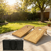 Planche de jeu Cornhole en toile personnalisable (couleur et taille) pour compétition scolaire en extérieur avec logo sur mesure