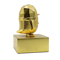 Haute qualité plaqué or trophée artisanat bijoux personnalisé éléphant commémoratif bijoux en métal
