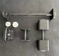 Ensemble d'Haltères Ajustables 3-en-1: Haltères, Kettlebells et Barre de Musculation pour un Entraînement Polyvalent