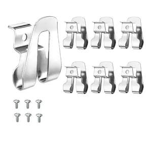 Belt Clip for Ryobi, 10Pcs Drill Clip for Tool Belt 633586002 01 Replacement Part with Screws, Stainless Steel Driver Hook for R