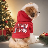 PETCIRCLE Polyester Kleiner Hund Welpen Niedlicher Frühlings-Festlicher Weihnachtspullover mit Lebkuchen-Schneeflocken-Muster