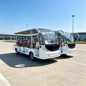 Bus électrique touristique multi-places à bas prix, sans portes, personnalisable pour transporter des passagers dans les sites touristiques - Product Image 5