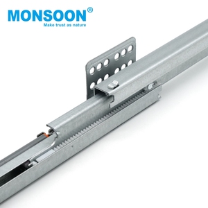 Glissières de tiroir modernes à double paroi en métal pour meubles de cuisine, système de tiroirs blanc à fermeture douce Multbox-High - Product Image 5