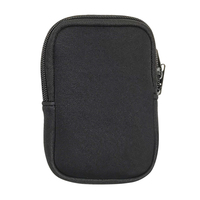 Mini portefeuille en néoprène pour femme Organisateur de porte-monnaie Fermeture à glissière Porte-clés portable Porte-cartes pour l'extérieur Petit sac de rangement Lettre