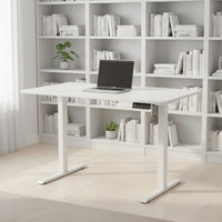 Bureau debout réglable en hauteur à moteur unique JIECANG avec tube rectangulaire à deux étages