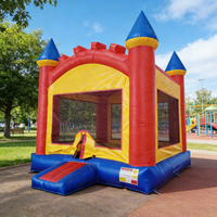 Castillo Inflable Comercial de PVC para Niños y Adultos, Casa de Brinco con Soplador para Jugar al Aire Libre