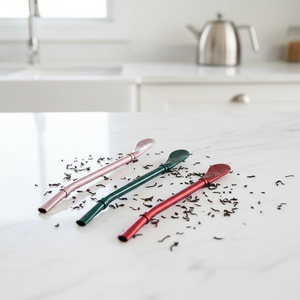 Cuchara Filtrante de Acero Inoxidable 304 de Grado Alimenticio, Ecológica, para Agitar Té Aromático - Product Image 3