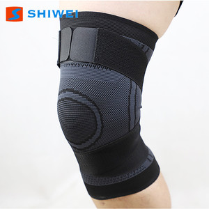 Shiwei <b>Knee</b> Brace Double <b>Strap</b> Knitted Breathable <b>Support</b> For Sports Fitness Outdoor Use - Product Image 2