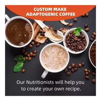 Café instantané végétalien OEM au Ganoderma Reishi et aux enzymes de champignon Crinière de lion pour un regain d'énergie instantané pour adultes