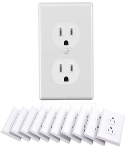 Tomacorriente Dúplex Resistente a Manipulaciones Barep con Certificación UL, 15A 125V, Estándar Estadounidense, Tomacorriente Residencial de Pared - Product Image 1