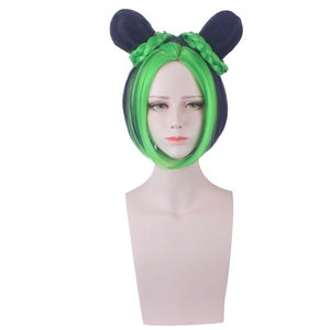 <span class=keywords><strong>Bizarre</strong></span> Adventure: Kujo Xu Lun/Xu Xu Cosplay-Kunsthaar in Rot, Gelb, Blau und Grün auf Lager. - Product Image 2