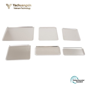 Stainless Steel <b>Rectangle</b> Dinnerware Set Durable Dishwasher Safe Minimalist Design Daily Use Tray Plate Collection - Product Image 4