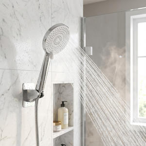 Juego de <span class=keywords><strong>Ducha</strong></span> Manual de Alta Presión con 3 Modos de Ahorro de Agua, <span class=keywords><strong>Ducha</strong></span> Manual Cromada de ABS con <span class=keywords><strong>Soporte</strong></span> Adhesivo para Baño - Product Image 6