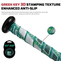 Nastro per impugnatura mazza da baseball in pelle PU all'ingrosso, personalizzabile con logo OEM, antiscivolo, resistente, confortevole, avvolgimento per manico, produzione in serie.