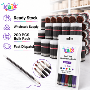 KAIX - Paquete de 10 Recargas de Bolígrafos de Gel de Colores Surtidos, 1.0 mm, Recargas de Tinta de Plástico para Bolígrafos de Gel, para Manualidades y Creación de Bolígrafos con Cuentas - Product Image 6