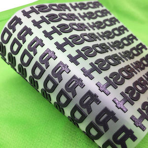Custom 3D Embossed <b>Clothing</b> <b>Labels</b> Heat Transfer Silicone Neck Tag Washable Wholesale - Product Image 6