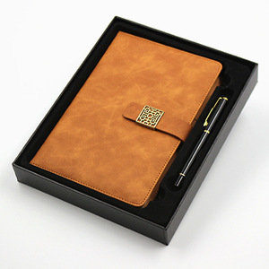 Cha ngày Quà Tặng màu xanh lá cây Da Tạp Chí in ấn tùy chỉnh Hộp quà tặng chai nước và máy tính xách tay bút và ổ đĩa flash - Product Image 3