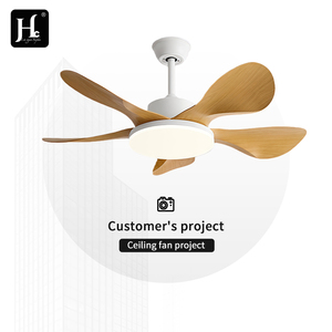 Ventilador de Techo Moderno de 40 Pulgadas, 5 Aspas, Motor de CC, Fuente de Luz LED, Cuerpo de Lámpara de ABS, Control Remoto, Negro y Blanco, para Uso Interior y Exterior - Product Image 6